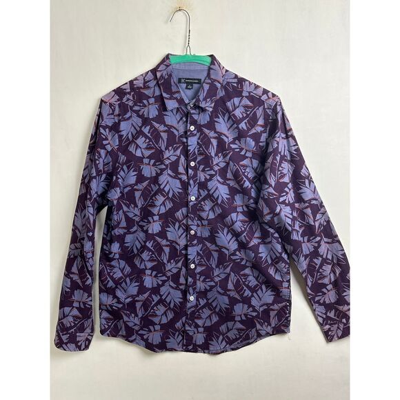 INC International Concepts Men's Button Down Shirt Medium Floral - Picture 1 of 11